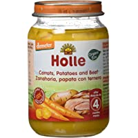 Los mejores  - Holle Potito de Zanahoria- Patata con Ternera (+4 meses) - Paquete de 6 x 190 gr - Total: 1140 gr
